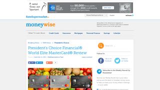 President's Choice Financial World Elite MasterCard Review