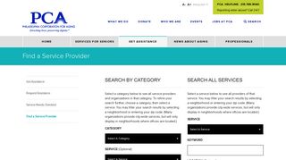 Find a Service Provider | Philadelphia Corporation For Aging