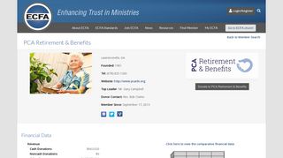 PCA Retirement & Benefits (Accredited Organization Profile) - ECFA.org