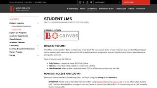 Student LMS - Long Beach City College