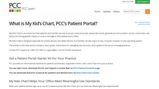 What is My Kid's Chart, PCC's Patient Portal? - PCC Learn