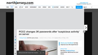 PCCC changes 3K passwords after 'suspicious activity' on server