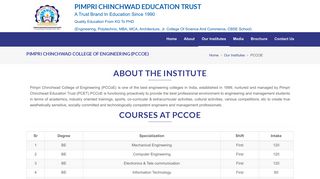 PCCOE - pimpri chinchwad education trust