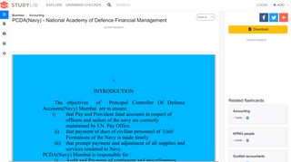 PCDA(Navy) - National Academy of Defence Financial Management