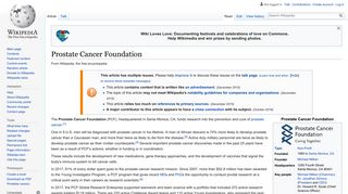 Prostate Cancer Foundation - Wikipedia