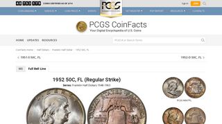 1952 50C, FL (Regular Strike) - PCGS CoinFacts