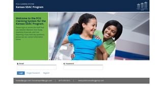 the PCG Claiming System for the Kansas SDAC Program. - Log in ...