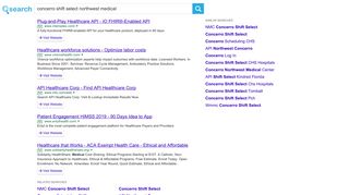concerro shift select northwest medical, Search.com