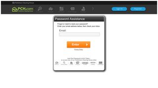 Forgot Password | PCH.com
