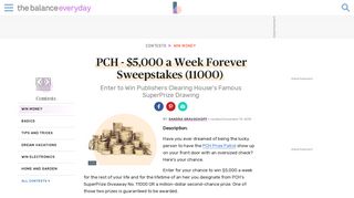 PCH - $5,000 a Week Forever Sweepstakes (11000)