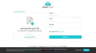 Send large files up to 5GB for free - pCloud