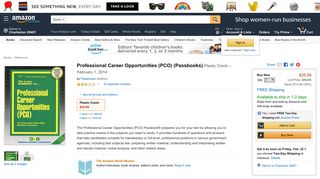 Professional Career Opportunities (PCO) (Passbooks) - Amazon.com