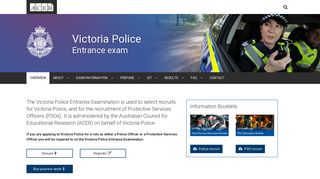 Victoria Police Entrance Examination - Australian Council for ...