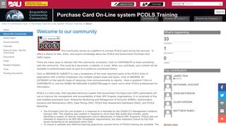 Purchase Card On-Line system PCOLS Training - About - Dau