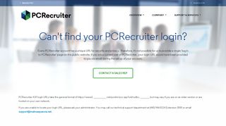 Lost PCR Password/Login - PCRecruiter