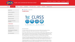 Credit Union | Public and Commercial Services Union - PCS