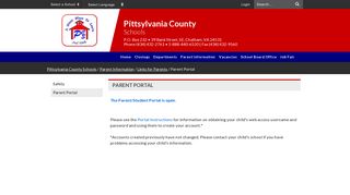 Parent Portal - Pittsylvania County Schools