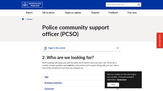 Police community support officer (PCSO) - Met Police