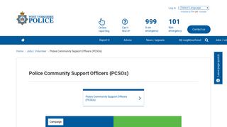 Police Community Support Officers (PCSOs) - | West Yorkshire Police
