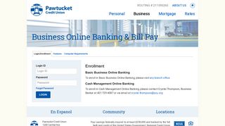 Business Online Banking & Bill Pay - Pawtucket Credit Union