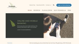 Online and Mobile Banking | Peninsula Credit Union