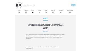 Professional Court User (PCU) WiFi | Institute of Barristers' Clerks