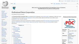 Professional Darts Corporation - Wikipedia