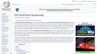 PDC World Darts Championship - Wikipedia