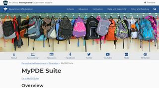 MyPDE Suite - Pennsylvania Department of Education - PA.gov