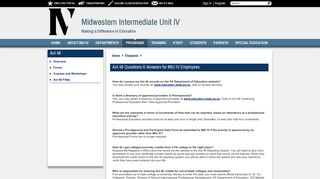 Act 48 / Act 48 FAQs - Midwestern Intermediate Unit IV