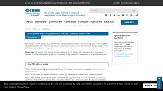 IEEE - PDF eXpress and PDF eXpress Plus: The IEEE Conference ...