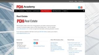Real Estate - PDH Academy