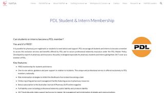 NAPSA - PDL Student & Intern Membership