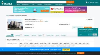 PDM University, Bahadurgarh - Courses, Placement Reviews ...