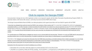PDMP Registration - Medical Association of Georgia