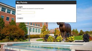 Login - My Points - University of Missouri
