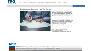 Disposessory Services - PDQ Services
