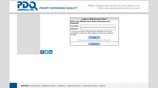 Login to PDQ Services Online Enter your Customer ID OR Enter your ...
