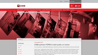 CIMB partners PDRM to alert public on scams - CIMB Group