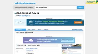 ipds.gujarat.gov.in at WI. iPDS - FCSCAD GujaratGamma