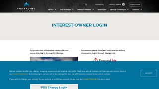 Interest Owner Login - FourPoint Energy