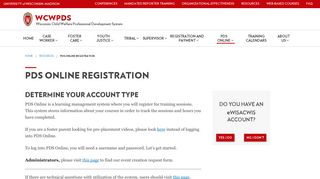 PDS Online Registration – WCWPDS – UW–Madison