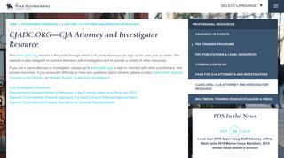 CJADC.ORG-CJA Attorney and Investigator Resource