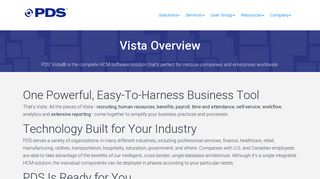 Vista Overview | PDS