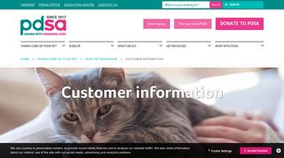 Customer Information - PDSA