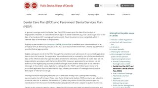 Dental Care Plan (DCP) and Pensioners' Dental Services Plan (PDSP)