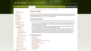 Portland State Office of Information Technology | Gmail at PSU