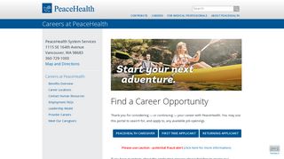 Careers at PeaceHealth | PeaceHealth