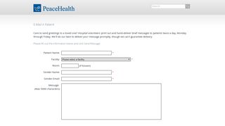 Email a Patient - PeaceHealth