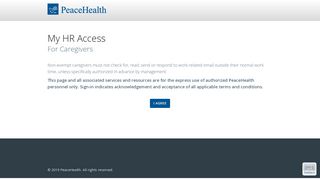For Caregivers - My HR Access | PeaceHealth